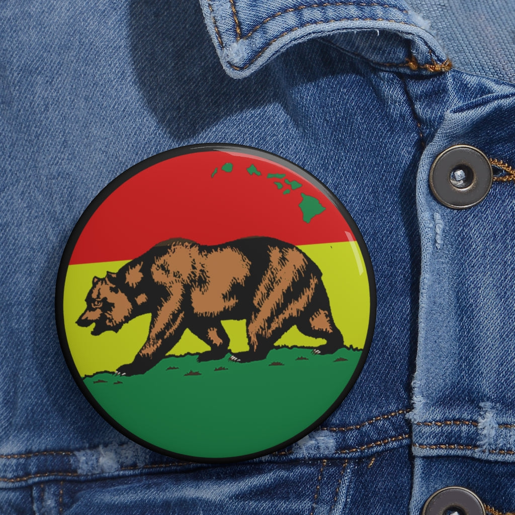 Cali/HI Bear - Pin Buttons